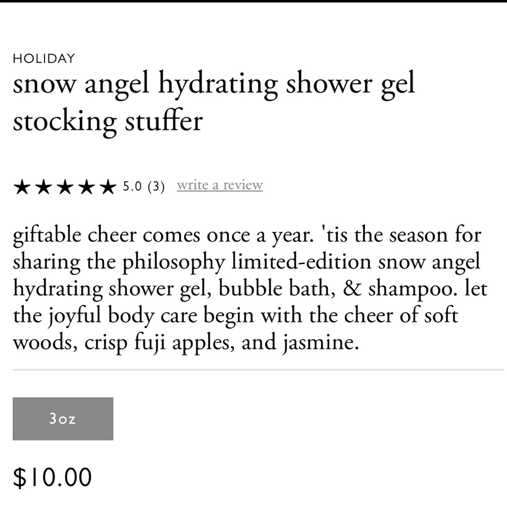 Philosophy Snow Angel hair body wash NWT - Picture 2 of 4